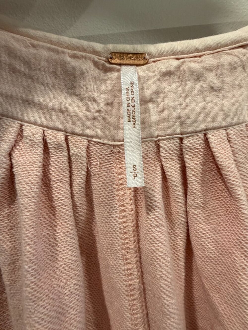 Free People Dusty Pink Oversized Hooded French Terry Cardigan | Small - Picture 3 of 3